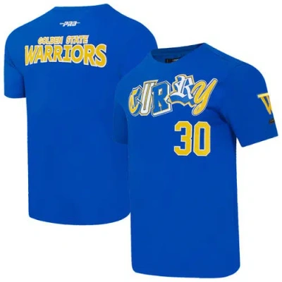Pro Standard Stephen Curry Royal Golden State Warriors City Ransom T-shirt In Blue