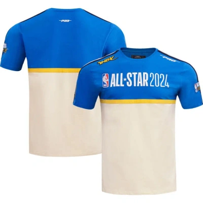 Pro Standard Men's And Women's  Cream 2024 Nba All-star Game Chenille T-shirt