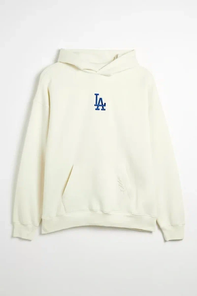 Pro Standard Uo Exclusive Mlb Los Angeles Dodgers Logo Hoodie Sweatshirt In Cream, Men's At Urban Outfitters In Cream