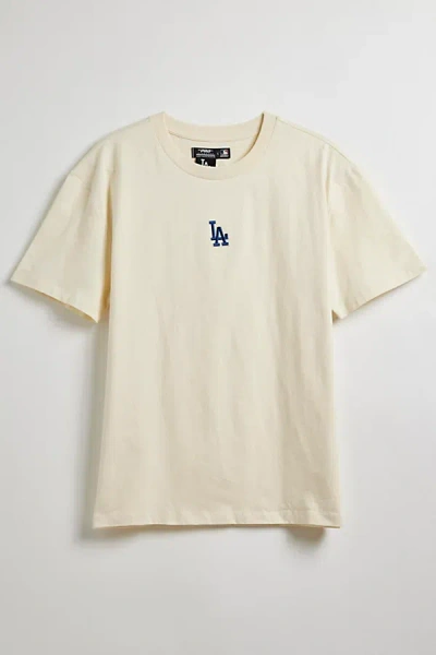 Pro Standard Uo Exclusive Mlb Los Angeles Dodgers Team Logo Tee In Ivory, Men's At Urban Outfitters