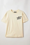 Pro Standard Uo Exclusive Mlb Atlanta Braves Team Logo Graphic Tee In Eggshell, Men's At Urban Outfitters In Eggshell