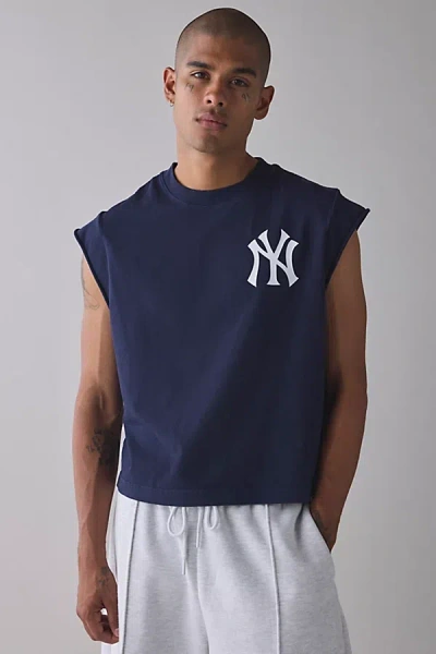 Pro Standard Uo Exclusive Mlb Team Logo Tee In Navy, Men's At Urban Outfitters