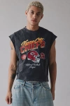 Pro Standard Uo Exclusive Nfl Team Logo Washed Cutoff Muscle Tee In Kansas City Chiefs, Men's At Urban Outfitters