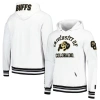 PRO STANDARD PRO STANDARD WHITE COLORADO BUFFALOES CLASSIC STACKED LOGO PULLOVER HOODIE