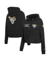 Pro Standard Women's Black Jacksonville Jaguars Split Logo Full-zip Hoodie In Black