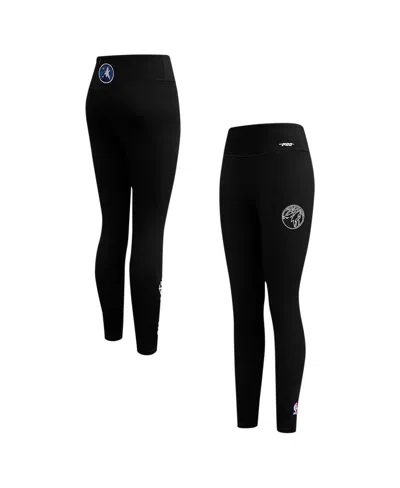 Pro Standard Women's Black Minnesota Timberwolves Paint The City Tri-blend Jersey Leggings