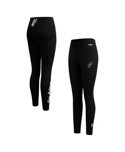 Pro Standard Women's Black San Antonio Spurs Paint The City Tri-blend Jersey Leggings
