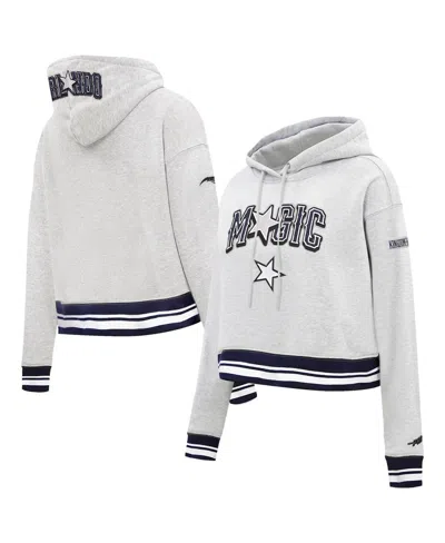 Pro Standard Women's Gray Orlando Magic 2024/25 City Edition Cropped Pullover Hoodie