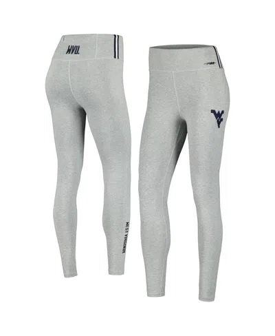 Pro Standard Women's Heather Gray West Virginia Mountaineers Classic 3-hit Jersey Leggings