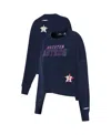 Pro Standard Women's Navy Houston Astros Game Day Classics Crewneck Pullover Sweatshirt In Blue