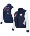 Pro Standard Women's Navy Houston Astros Game Day Classics Wool Varsity Jacket In Multi