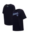 Pro Standard Women's Navy Minnesota Timberwolves Script Boyfriend T-shirt In Navy