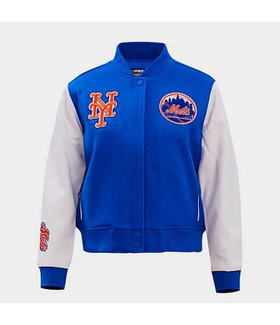 Pro Standard Women's New York Mets Mlb Classic Wool Varsity Jacket In Multi