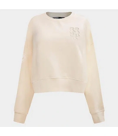 Pro Standard Women's New York Mets Mlb Neutral Fleece Crewneck Sweatshirt