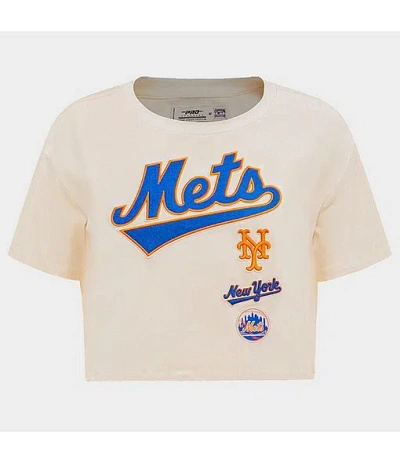 Pro Standard Women's New York Mets Mlb Retro Classic Boxy T-shirt In Multi