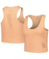 Pro Standard Women's Orange Los Angeles Dodgers Neutral Fitted Racerback Tank Top In Orange