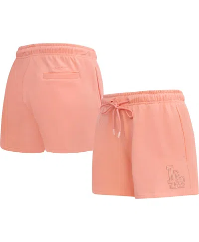 Pro Standard Women's Pink Los Angeles Dodgers Neutral Fleece Shorts