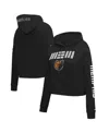 Pro Standard Women's  Black Memphis Grizzlies 2023/24 City Edition Cropped Pullover Hoodie In Black