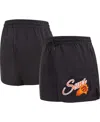 Pro Standard Women's  Black Phoenix Suns Script Woven Shorts In Black