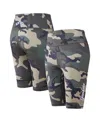 Pro Standard Women's  Camo New York Yankees Allover Print Bike Shorts In Camo