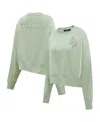 Pro Standard Women's  Green Minnesota Vikings Neutral Pullover Sweatshirt In Green