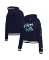 Pro Standard Women's  Navy La Clippers 2023/24 City Edition Cropped Pullover Hoodie In Navy