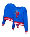 Pro Standard Royal Chicago Cubs Mash Up Pullover Sweatshirt In Royal