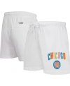 PRO STANDARD WOMEN'S PRO STANDARD WHITE CHICAGO CUBS WASHED NEON SHORTS