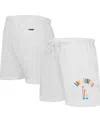 Pro Standard Women's  White Los Angeles Dodgers Washed Neon Shorts In White