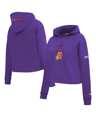 Pro Standard Women's Purple Phoenix Suns 2024/25 City Edition Cropped Pullover Hoodie
