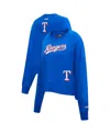 Pro Standard Women's Royal Texas Rangers Game Day Classics Crewneck Pullover Sweatshirt In Blue