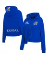 Pro Standard Women'sâ Royal Kansas Jayhawks Game Day Sequin Full-zip Hooded Jacket