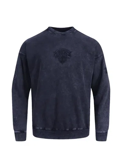 Pro Standard X New York Knicks Enzyme-wash Sweatshirt In Blue