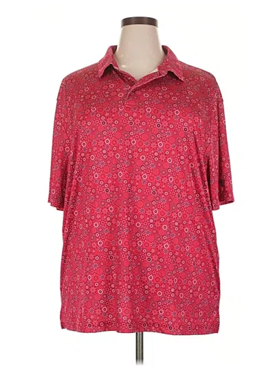 Pre-owned Pro Tour Short Sleeve Polo Shirt In Red