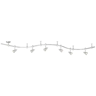 Pro Track Ali 108" Wide 6-light Nickel Led Monorail Track Light