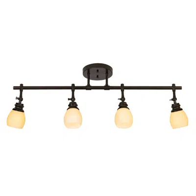 Pro Track Elm Park 36" Wide Adjustable 4-head Bronze Track Style Ceiling Light