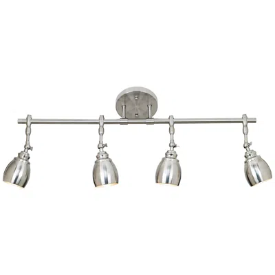 Pro Track Elm Park 36" Wide Brushed Nickel 4-light Track Fixture