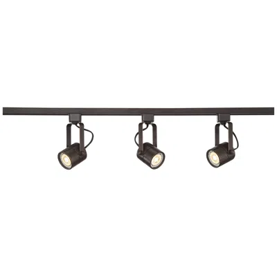 Pro Track Layna Linear 3-light Bronze Led Bullet Ceiling Or Wall Track Kit