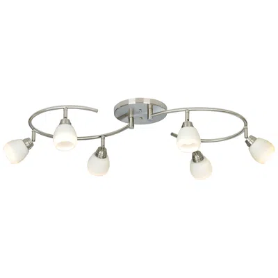 Pro Track Led  Ascend 6-light Brushed Nickel S-wave Led Track Fixture
