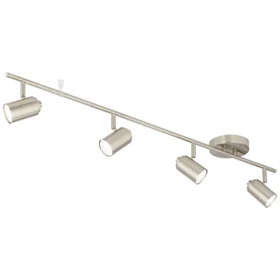 Pro Track Vester 4-light Brushed Nickel Led Wall Or Ceiling Track Fixture