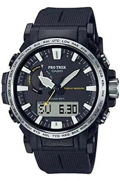 Pre-owned Pro Trek Casio  Prw-61-1ajf Climber Line Solar Atomic Radio Outdoor Men Watch