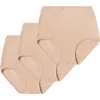 Proclaim 3-pack High-rise Ultra Soft Sustainable Briefs In Light Nude
