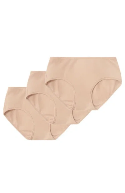 Proclaim 3-pack Mid-rise Ultra Soft Sustainable Briefs In Light Nude