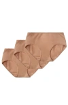 Proclaim 3-pack Mid-rise Ultra Soft Sustainable Briefs In Medium Nude
