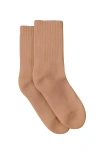 Proclaim Luxe Organic Pima Cotton Socks In Medium Nude