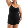 Proclaim Mid-thigh Plant-based Shapewear Bodysuit In Black