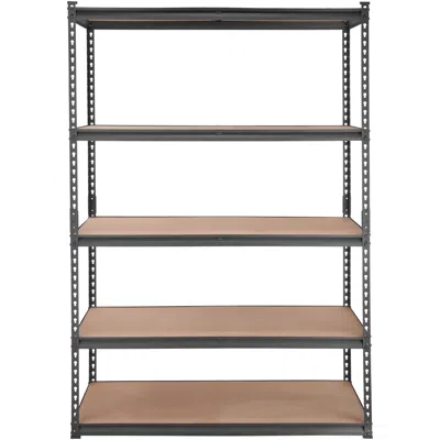 Pro-crate Storage Shelving Unit, 5-tier Adjustable, 2000 Lbs Capacity, Heavy Duty Garage Shelves Metal Organiz In Brown