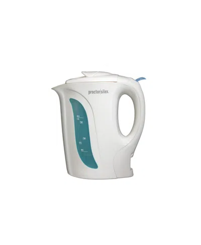 Proctor Silex 1 Liter Electric Kettle In White