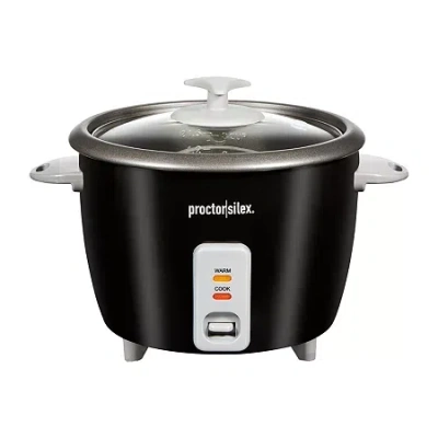 Proctor Silex 16 Cup Rice Cooker & Steamer In Black