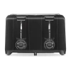 Proctor Silex Wide Slot 4 Slice Toaster In Black